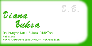 diana buksa business card